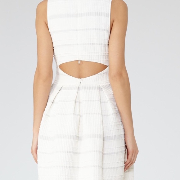 Reiss open back off white flare dress new - Picture 5 of 7